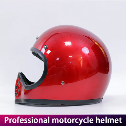 Motorcycle helmet Japanese retro cruise tip glass fiber reinforced plastic helmet motorcycle full helmet