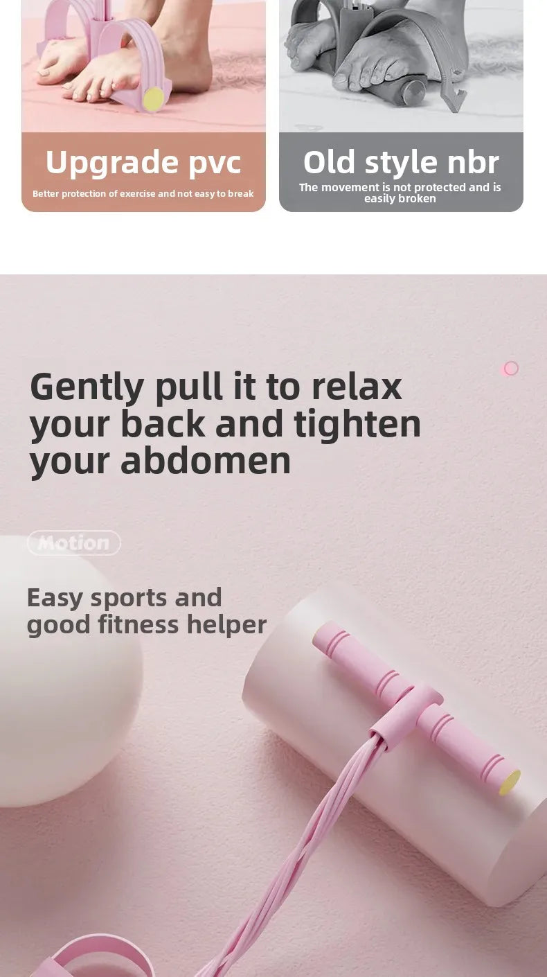 Elastic Bands Pilates Gym Accessories Tension Rope 4/6 Pipes Elastic Puller for Home Gym Belly Abdominal Workout Equipment