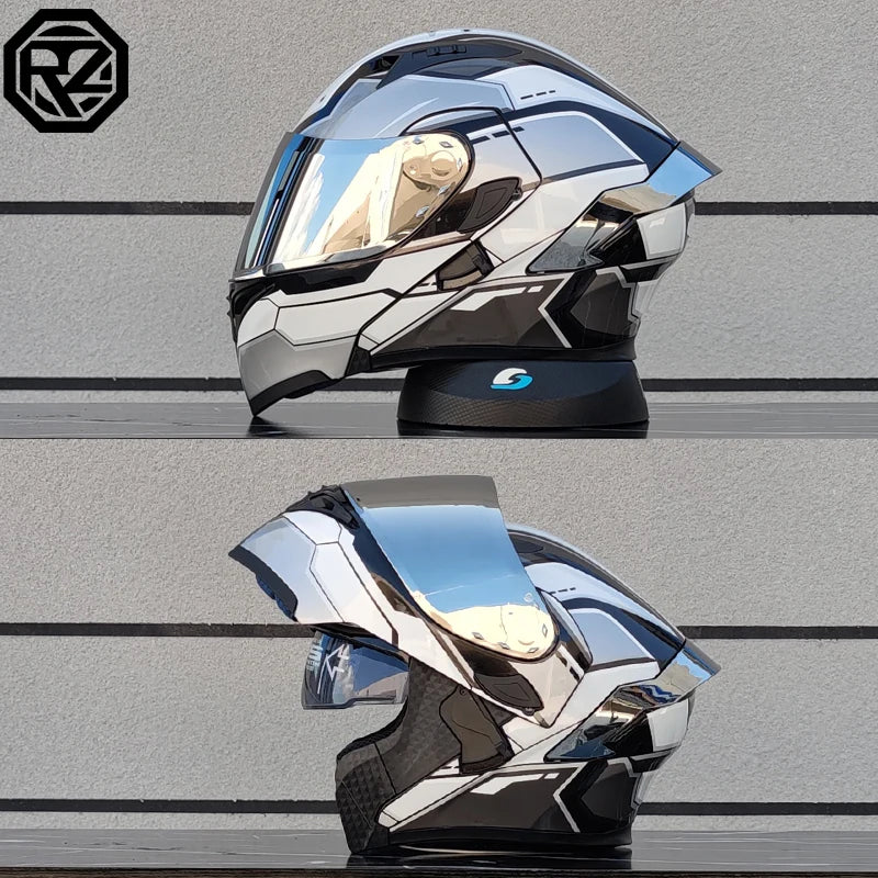 Flip Up Motorcycle Helmet Double lens full face helmet High quality DOT approved Moto cascos motociclistas capacete