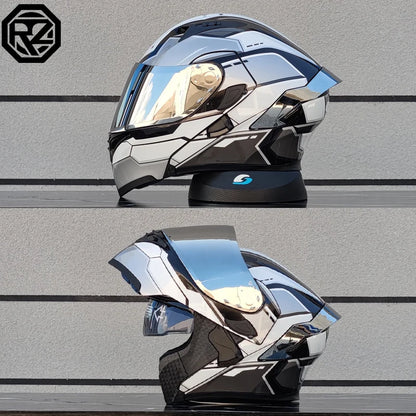 Flip Up Motorcycle Helmet Double lens full face helmet High quality DOT approved Moto cascos motociclistas capacete