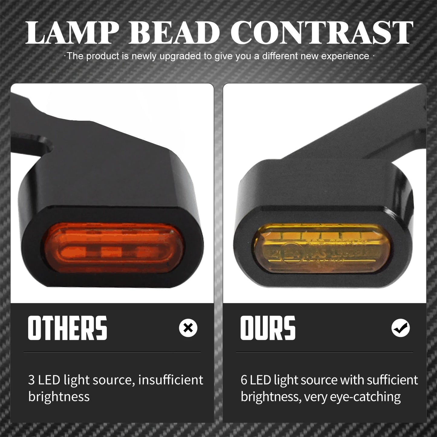 Motorcycle LED Turn Signal Indicator Light With E Mark For Harley Touring Electra Street Road Glide FLHR 2014-Up Softail 2016-17