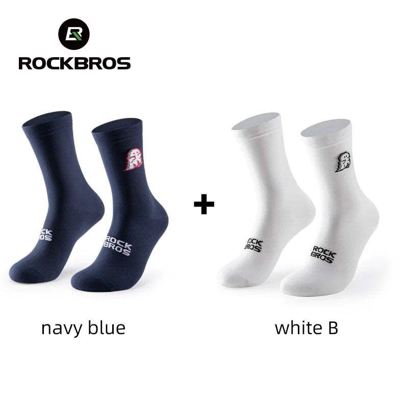 ROCKBROS Cycling Socks Breathable nylon Non-damp Socks Skin-friendly Bike Sport Socks Outdoor Moisture-absorbing Socks