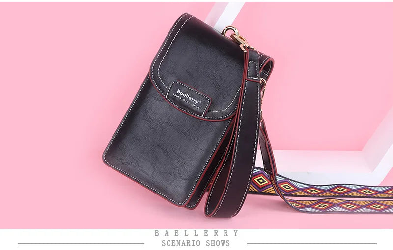 Korean edition phone bag New Baellerry fashion phone bag Buckle Crossbody Phone Bag Fashion Versatile Shoulder Bag