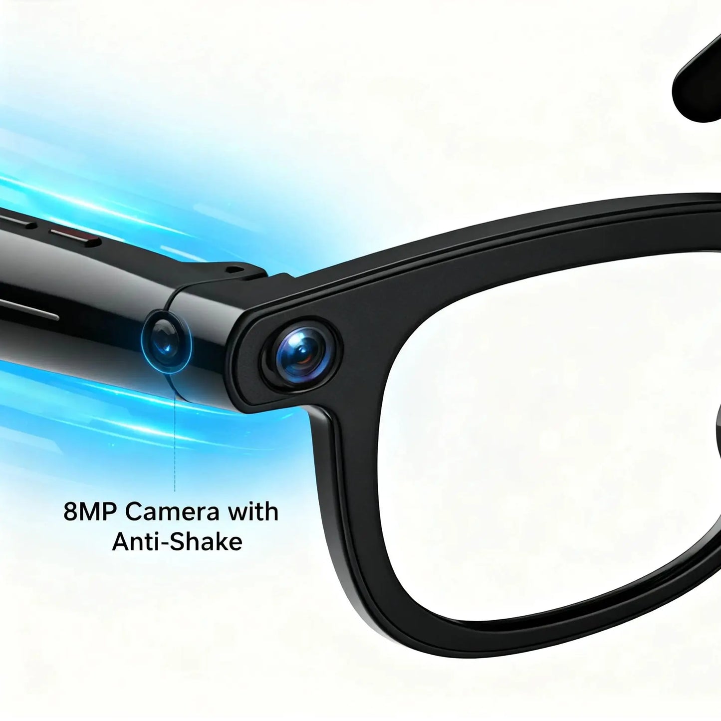 V3 AI Smart Glasses with ChatGPT, 8MP Camera Video Recording, Bluetooth Calls, Voice Wake, Music Playback Sunglasses
