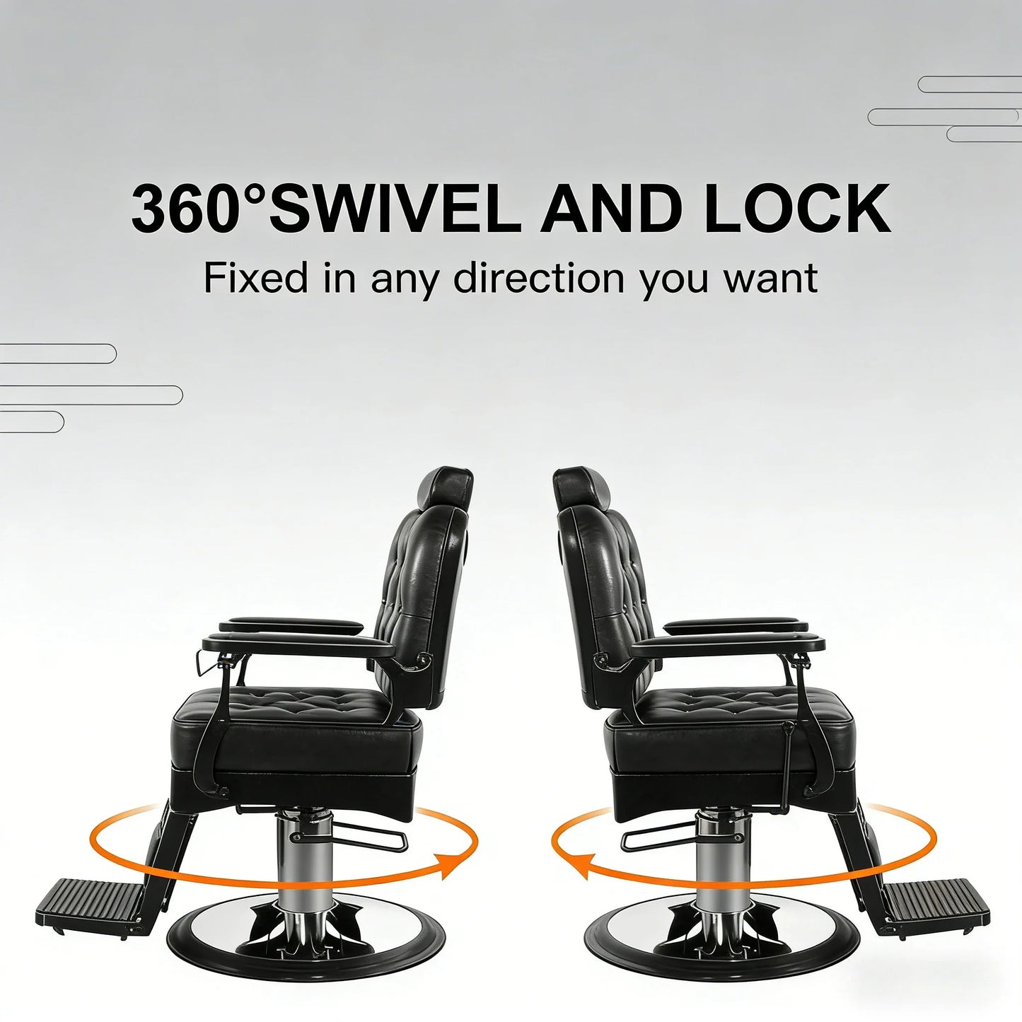 Artist Hand Barber Chair, Hair Salon Chair, Heavy Duty Barber Chair for Barbershop, Tattoo Massage, Beauty Spa,Customized
