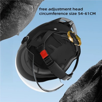 Summer impact protection safety open face motorbike helmet motorcycle short lens ordinary tail wing black