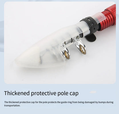1.15m Portable Mini Telescopic Short Spinning Fishing Pole Pocket Travel Fishing Rod For Saltwater Freshwater Fishing Accessorie