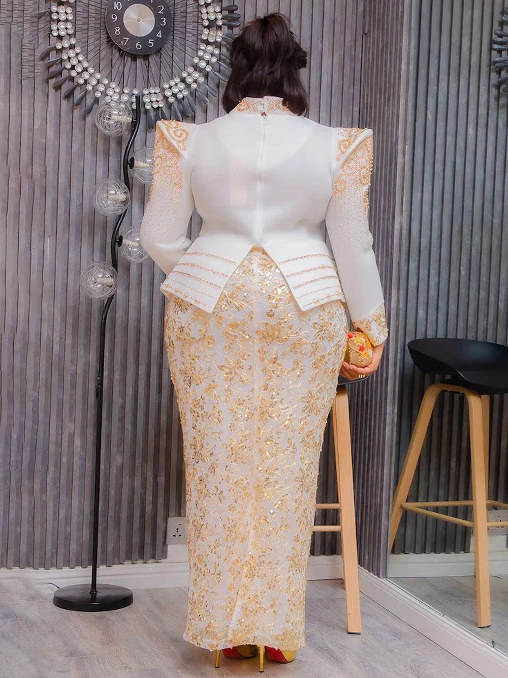 Party Evening Dresses Elegant Women Luxury Bodycon Maxi Dress Long Sleeve Robes Africa Clothes Birthday Wedding Prom Ladies Gown