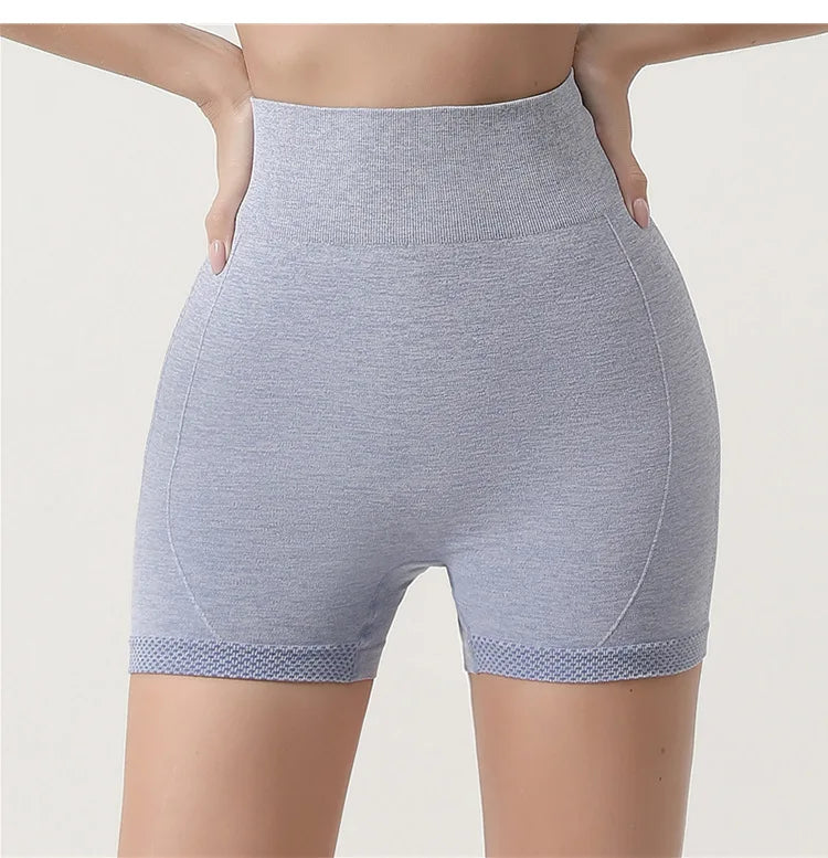 Seamless Shorts High Waisted Elastic Peach Hip Sports Yoga Pants Tight Fitting Quick Drying Fitness Pants for Women Sweatpants