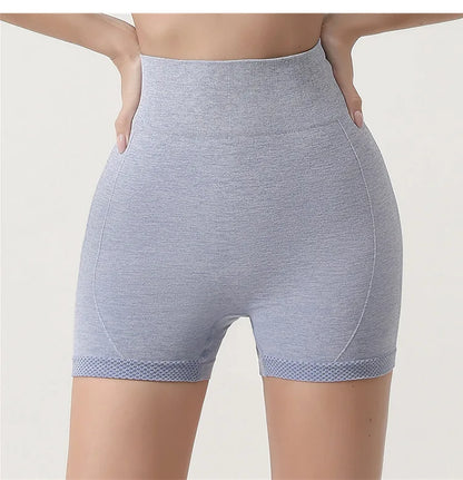 Seamless Shorts High Waisted Elastic Peach Hip Sports Yoga Pants Tight Fitting Quick Drying Fitness Pants for Women Sweatpants