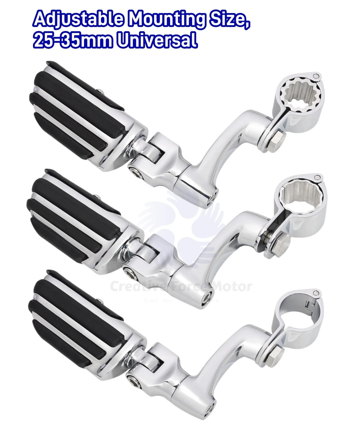 Motorcycles 25-35mm Clamp Engine Guard Highway Foot Pegs For Harley Honda Yamaha Kawasaki Road King Street Glide 3 Davidson Dyna