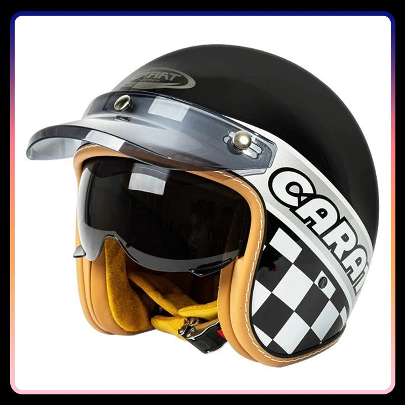 Jet Helmet Men Women Open Face Motorcycle Helmets DOT Approved Capacete De Moto ABS Material Moto Equipments ECE Certified