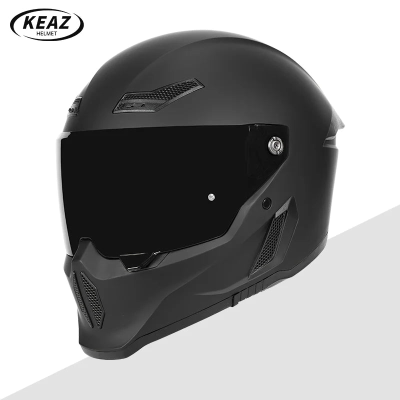 Motorcycle Helmet All-Season Universal Retro Men's Bike Racing Street Bike Riding Running Motorcycle Riding Safety Helmets