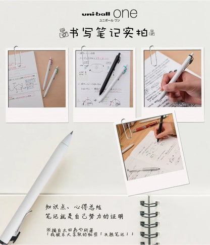 uni-ball one Mitsubishi Limted Gel Pen,Black/Red/Blue/Navy Blue Core Black Technology Signing Canetas for homework,test,meeting