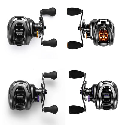 Soloking GKA200 Pro Baitcasting Reel Fishing Reels 9KG Drag Power 6+1 BB Drag Clicker Sound Baitcaster Reel 베이트 릴