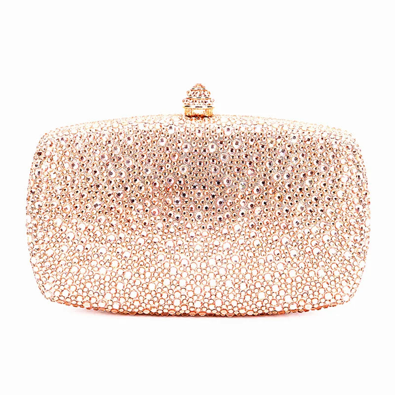 Evening Clutch Bags Green Bridal Clutches Bags Crystal Bridal Stones Purse Lady  Party Wedding Rhinestone Women Shoulder Handbag