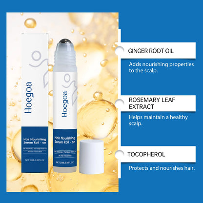 Rosemary Scalp Massager Roll-On Serum Repairing Damaged Dry Scalp Hydrate Anti Hair Loss Strengthen Hair Roots Smooth Hair Care