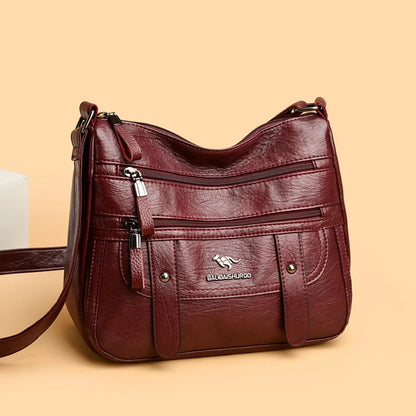 High Quality Pu Leather Messenger Crossbody Bags for Women Luxury Designer Hand Bags Purses Ladies Shoulder Bags Sac A Mian 2025