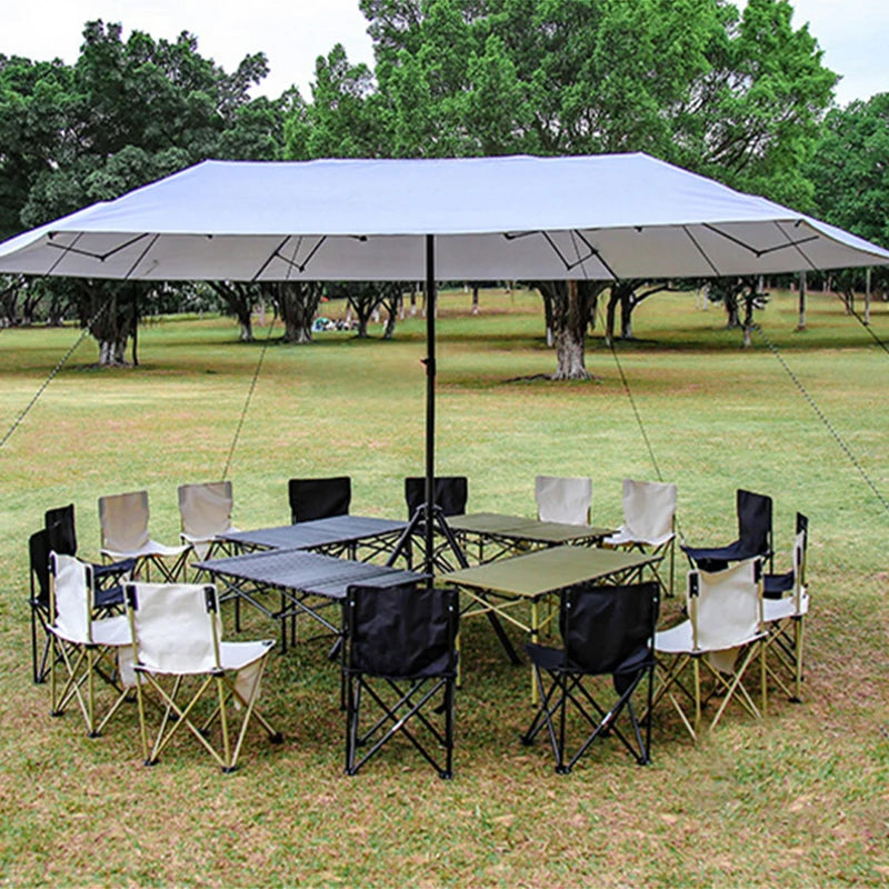 Parasol Beach Pool Easy Folding Metal Folding Wagon Cart Shading Garden Camping Umbrella for Outdoor Heat Insulation