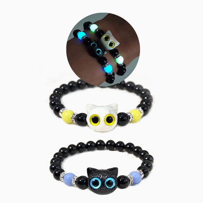 Natural Stone Bracelet Yoga Healing Luminous Glow In The Dark Bracelet Lotus Charm Beads Bracelet for Men Women Prayer Buddhism