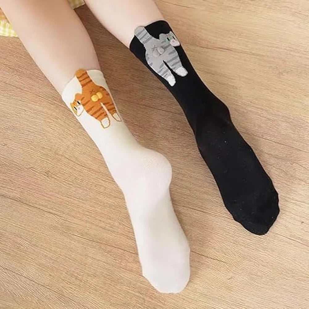 1/2/3Pair Cartoon Cute Cat Balls Cotton Socks Funny Cat Cotton Socks Breathable Soft Novelty Stocking Kawaii Gift Sock for Gifts