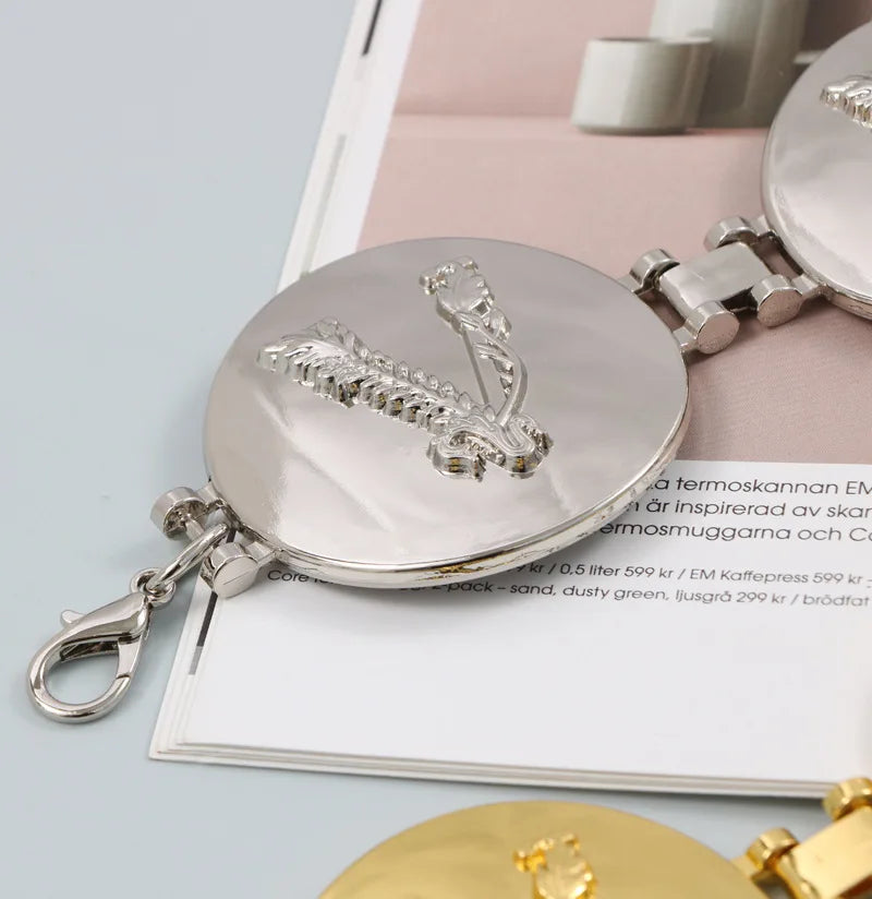 2025 New round gold color silver color alphabet belt luxury dress long waist chain  designer belt women's fashion accessories