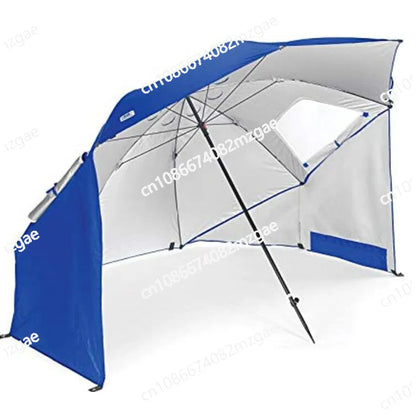 2.4 Meters with Window Breathable Windproof Outdoor Portable Beach Fishing Dual-purpose Tent Umbrella Beach Umbrella