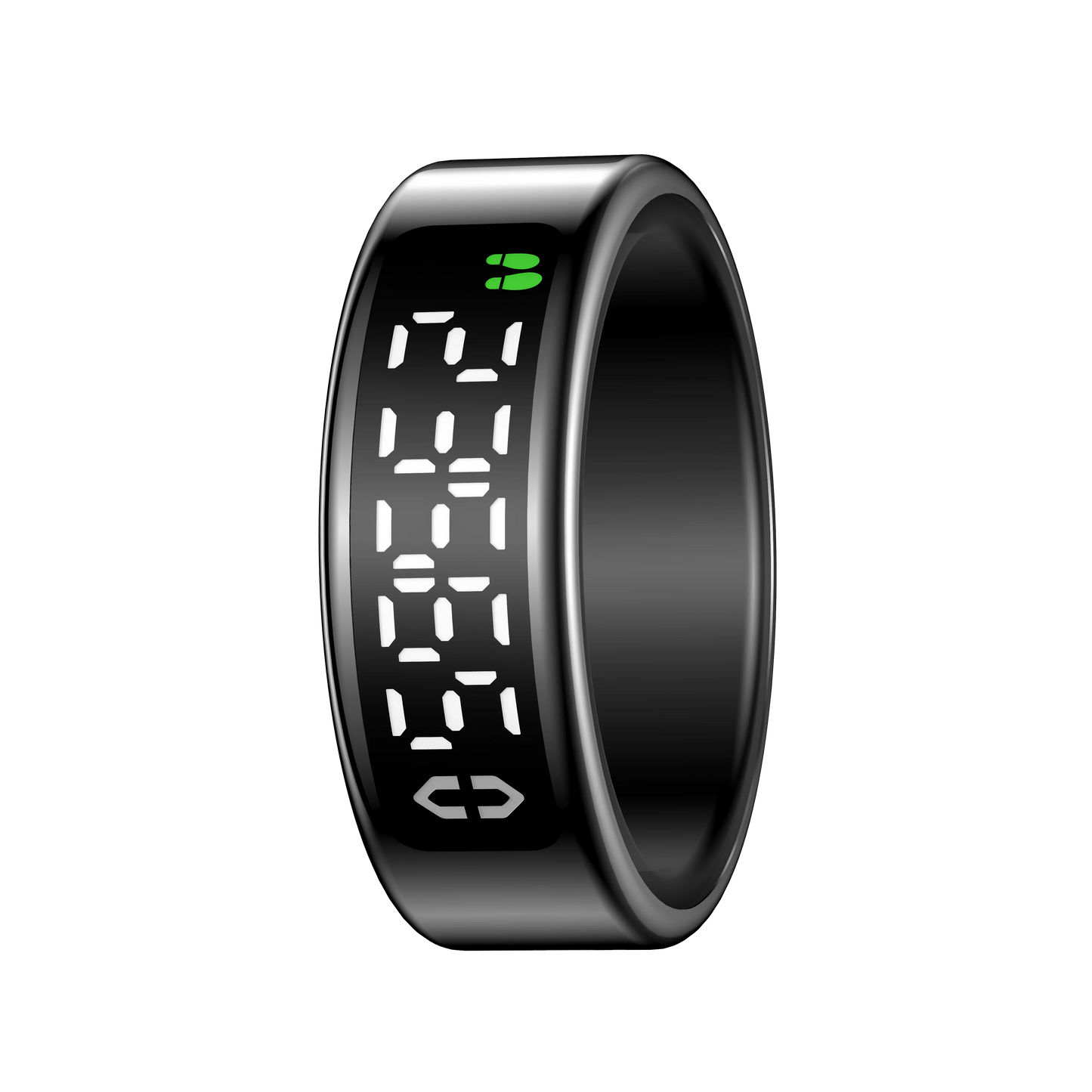 Smart Ring + Case Display Screen Touch Health Monitor Gesture Swipe Video/Brush Tiktok 5ATM Waterproof Smartring for Men Women