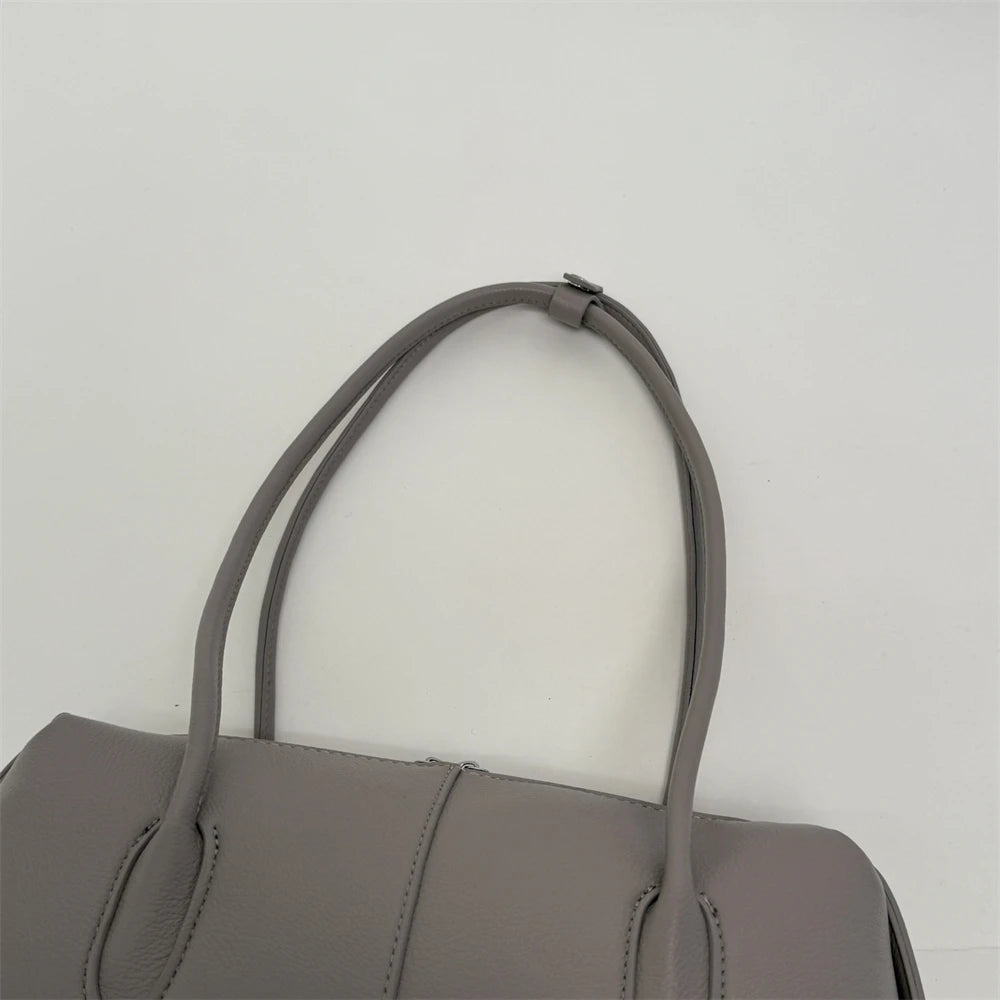 MOODS Retro Underarm Shoulder Bags For Women PU Leather Pure Color Commute Satchel Bag 2025 Winter New Luxury Designer Handbags