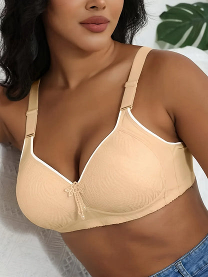 5-Piece Women's Wire-Free Underwear: Printed Lightly Padded Adjustable Push-Up Bras