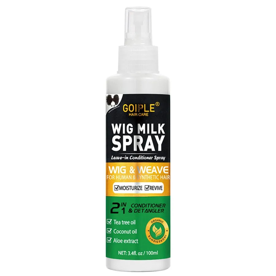 Wig Care Spray Kit Shampoo Cleaner for Synthetic Wig Care Solution Detangle Moisturize Leave-in Conditioner with Lace Front Glue