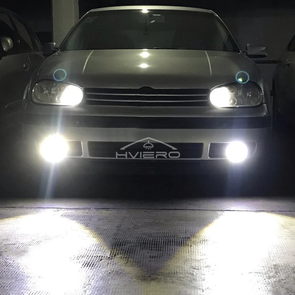 2Pcs Auto 30W Car Driving DRL Fog Lights COB Angel Eye 64/76/89mm Ambient Lamps Waterproof Daytime Running Bulb Headlight DC 12V