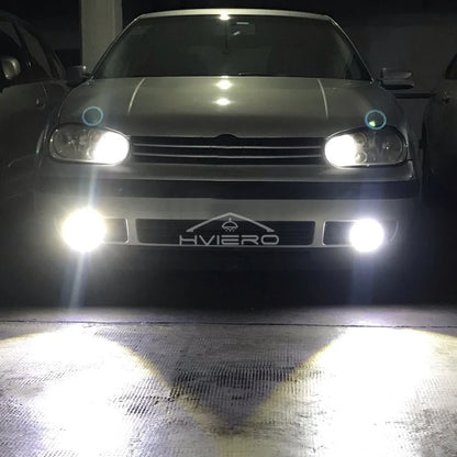 2Pcs Auto 30W Car Driving DRL Fog Lights COB Angel Eye 64/76/89mm Ambient Lamps Waterproof Daytime Running Bulb Headlight DC 12V