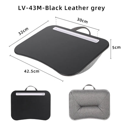 MUMUCC Multifunctional Laptop Desk With Cushion and Filled with Foam Particles, Small Pillow Table, Hard Mouse Pad Large
