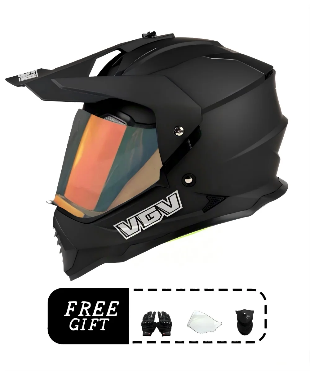 VGV motorcycle rally helmet buy one get three free, with a wide field of view design, suitable for off-road/downhill enthusiasts