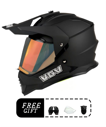 VGV motorcycle rally helmet buy one get three free, with a wide field of view design, suitable for off-road/downhill enthusiasts