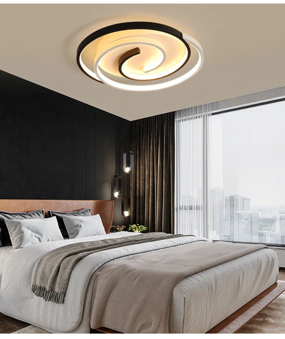 220V 230V Household LED Ceiling Lights Modern Living Room Bedroom Ceiling Light 40/50cm Simple Ceiling Lamp Low Floor Lighting