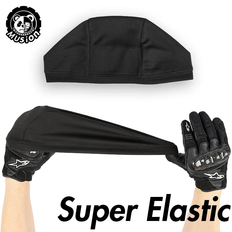 Musion Mesh Helmet Liner Absorb Sweat Absorb Sweat Quick-Drying Running Sport  Cap for Biker