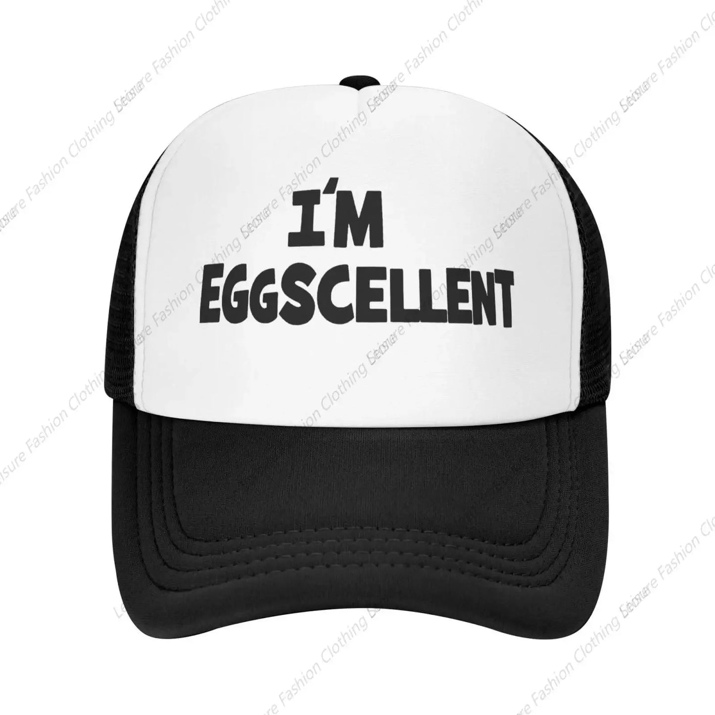 I'm Eggscellent Baseball Hats for Men Women Adjustable Dad Trucker Hat Outdoor Daily Leisure Caps
