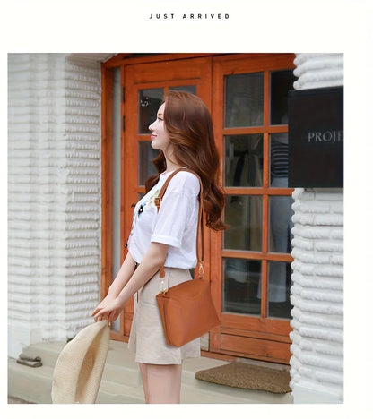 4pcs Women Tote Bag, Handbag Purse Shoulder Crossbody Bags for Woman Storage Bag, Synthetic, Zipper Closure, Small Messenger Bag