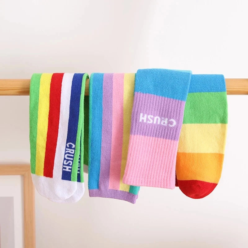 Children warmer ankle short lovely socks Cartoon Cute Kids Girl Knee High Socks infant cotton Baby Animal Over Knee Socks girls