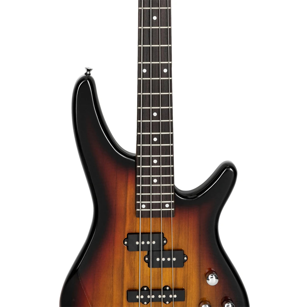 24 Frets Rosewood Fingerboard GIB Electric Bass Guitar Full Size 4 String Sunset Color