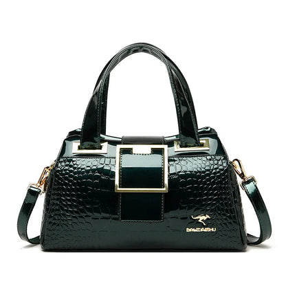 Women's Bag New Style Middle-aged Women's Bag Simple Trendy Single Shoulder Crossbody Bag Fashionable Elegant Handheld Mom Bag