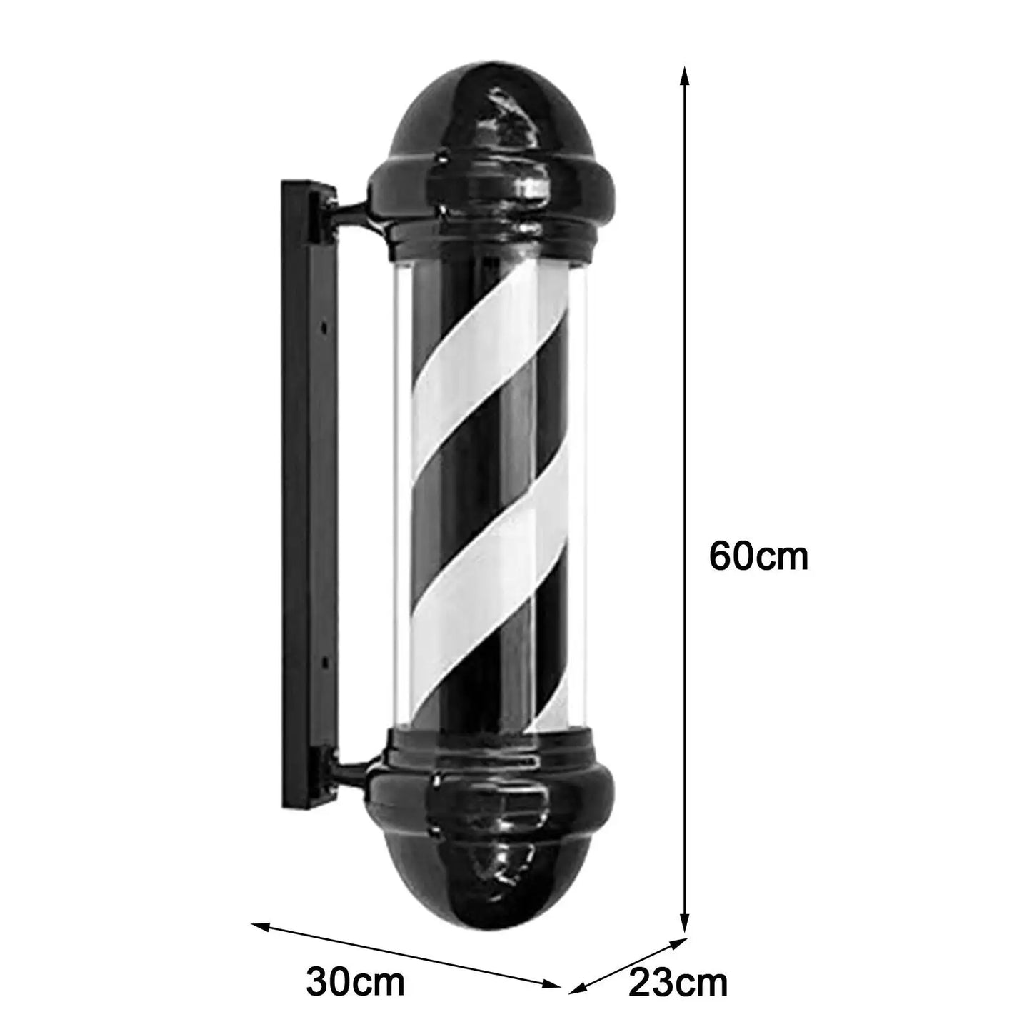 Barber Pole Wall Hanging Hair Salon Open Sign for Outside Indoor Barbershop
