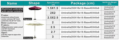 Pink Yellow Blue Striped Parasols Umbrellas Outdoor Luxury Aluminium Market Style Beach Umbrella with Fringe Outdoor for Shop