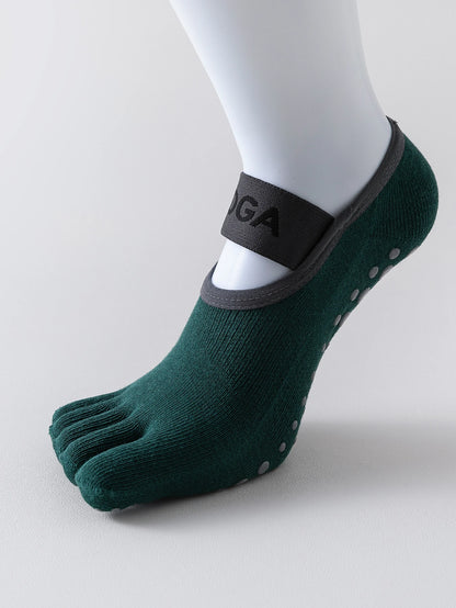 1 pair of women's five finger socks, professional anti slip yoga socks, Pilates fitness socks