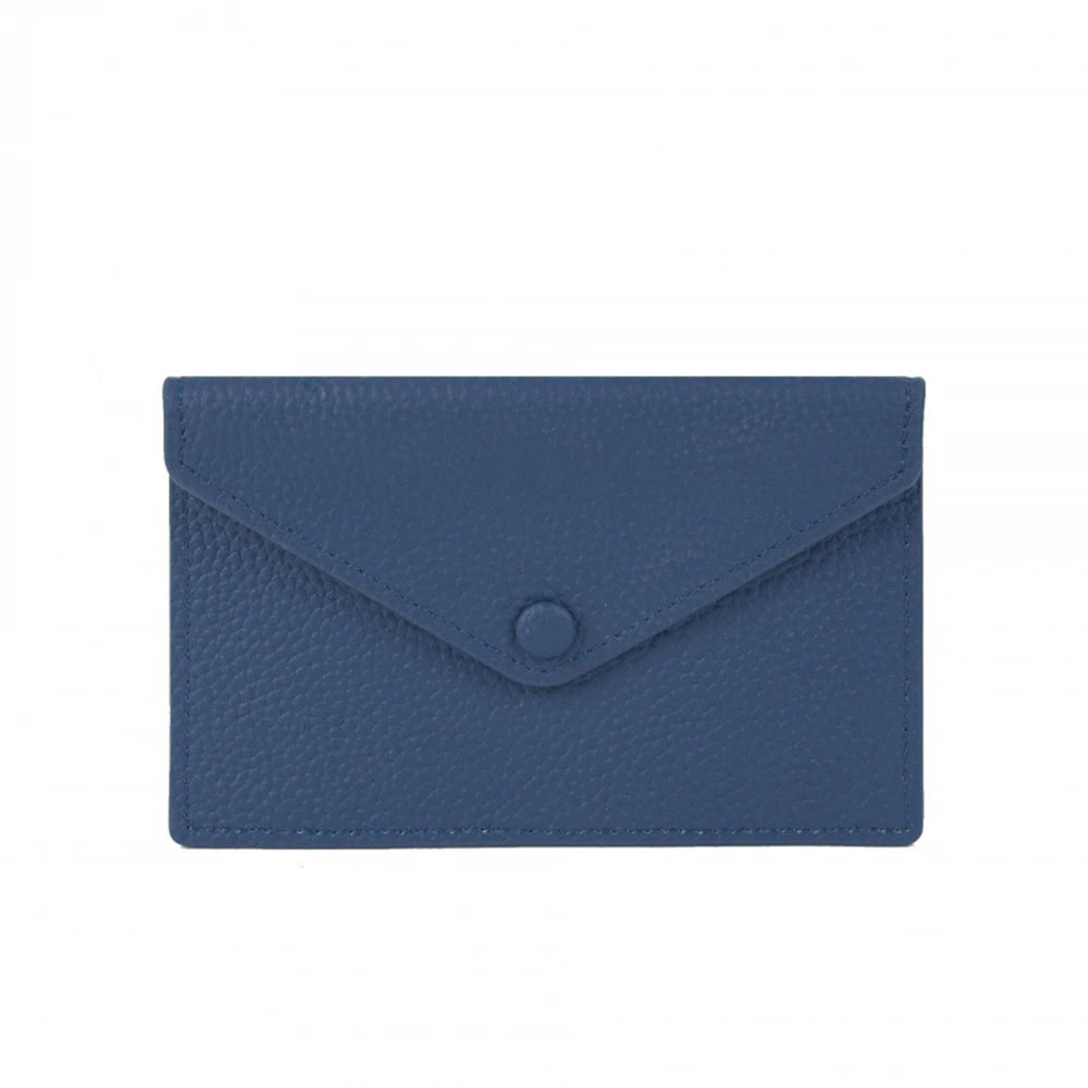 Customized letters, genuine cowhide leather, women's ultra-thin card wallet, women's short envelope, women's wallet
