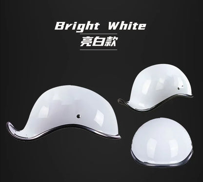 Retro Motorcycle Half Helmet Fashion Bailer for Scooter Safety Helm Spring Summer Capacetes De Moto