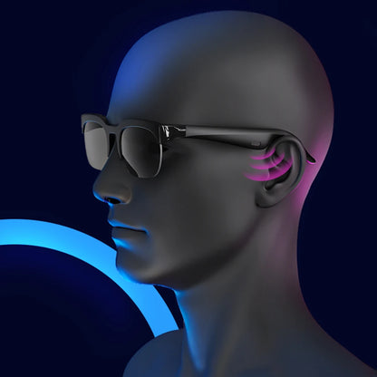 Smart Glasses AI Translator Hands-Free Music & Calls BT Sunglasses UV Protection Outdoor Sports Headphones for Men Women