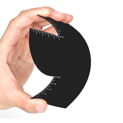 1/2Pcs Men Hair Styling Template Barber Haircut Card with Measurement Indicator Men Hairline Beard Lineup Guide Haircut Template